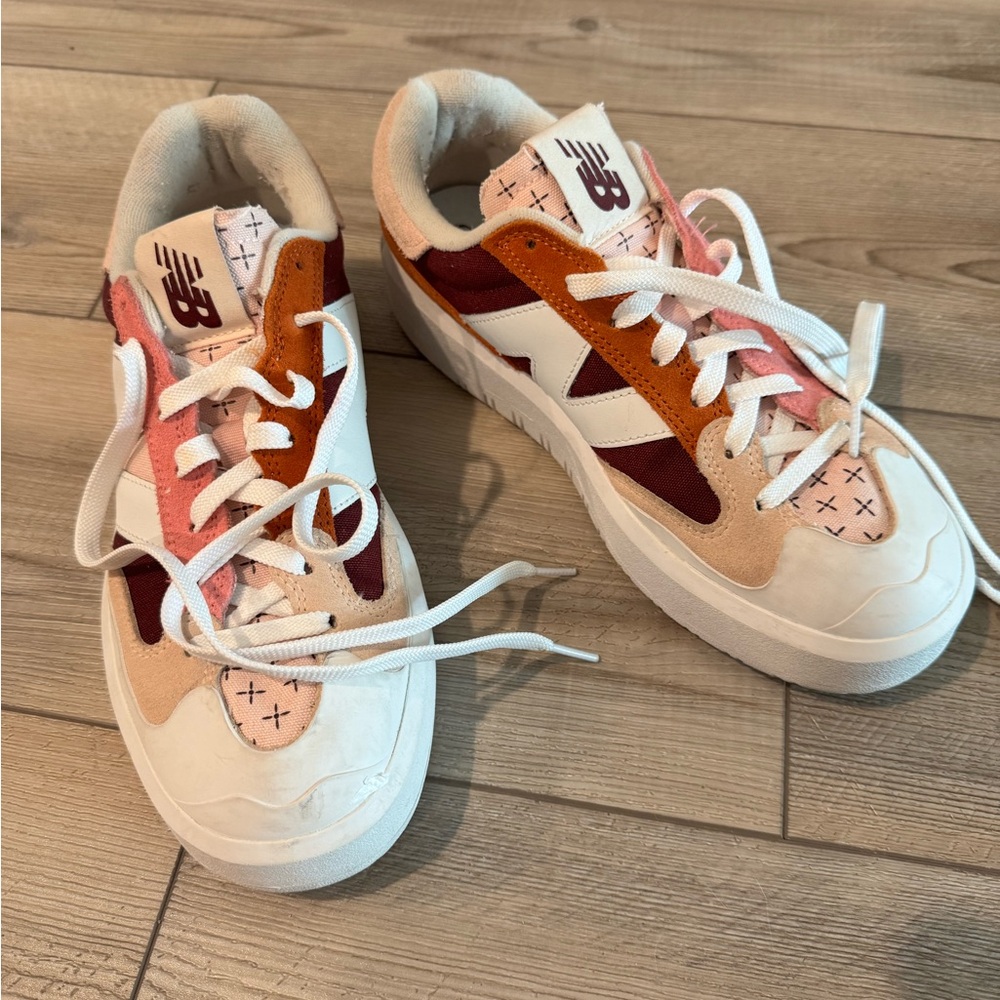 New Balance The Intelligence Choice Cream and Burgundy CT302 Sneakers